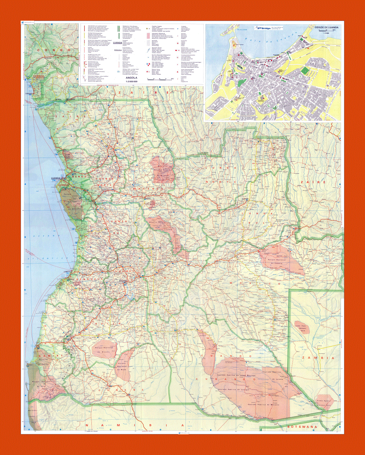 Map of Angola