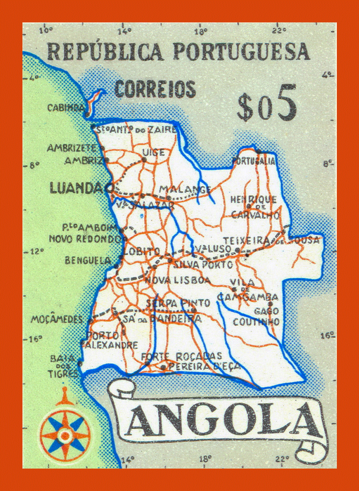 Map of Angola