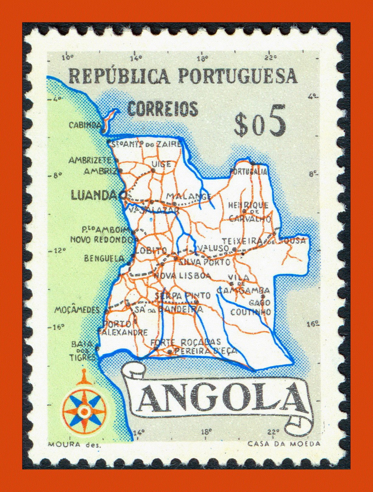 Post stamp map of Angola