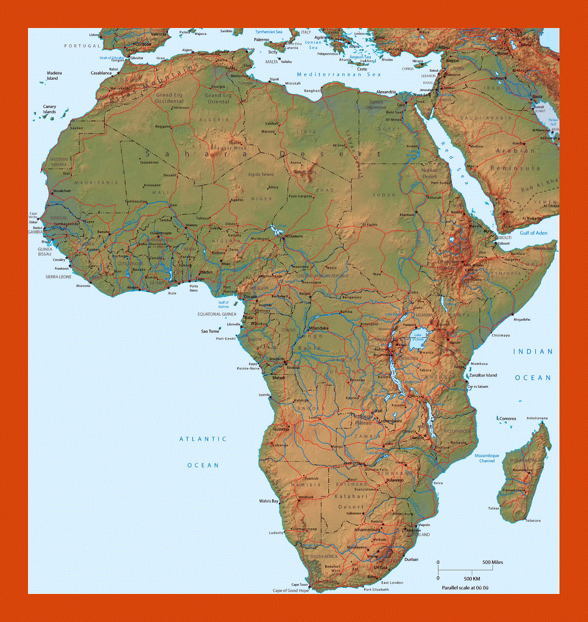 Political map of Africa