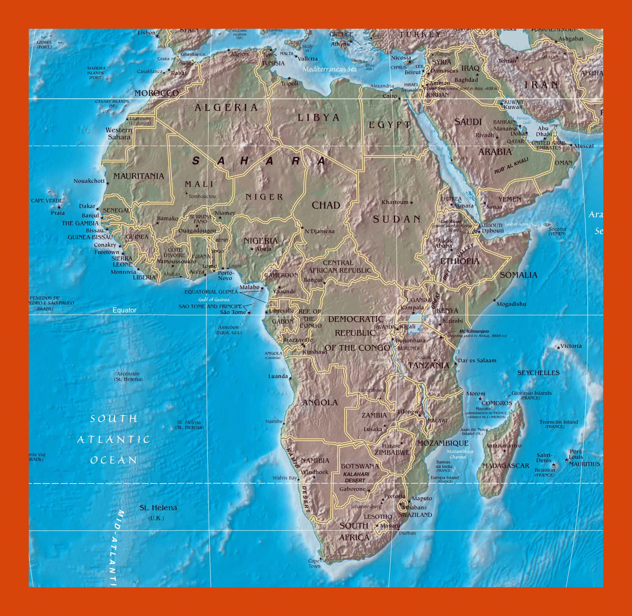 Political map of Africa | Maps of Africa | GIF map | Maps of the World ...
