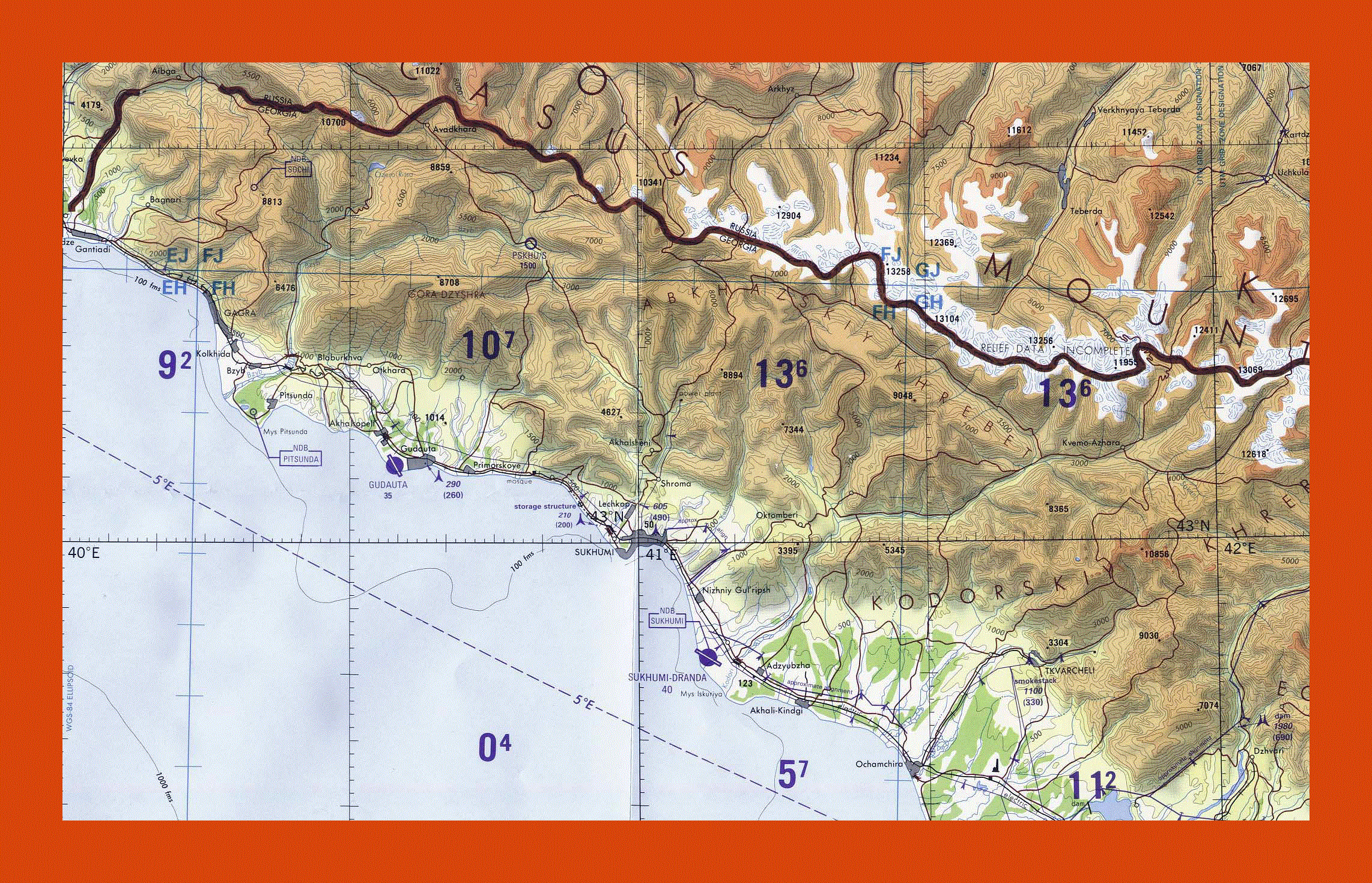 Абхазскую карту. Топографическая карта Сухума. Карта Абхазии подробная географическая. Горы Абхазии на карте. Дорожная карта Абхазии.