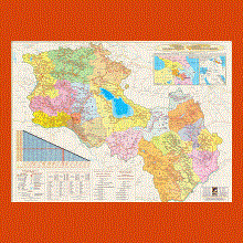 Large detailed tourist map of Armenia, Armenia, Asia, Mapsland