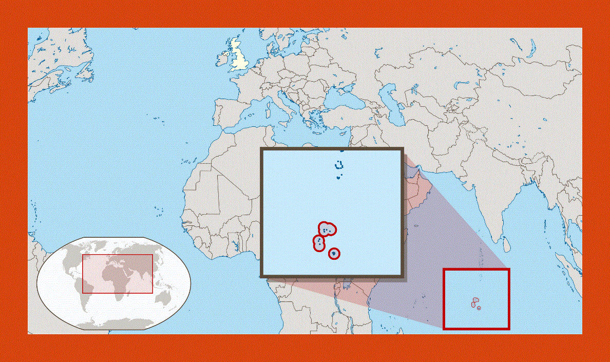 Location map of British Indian Ocean Territory