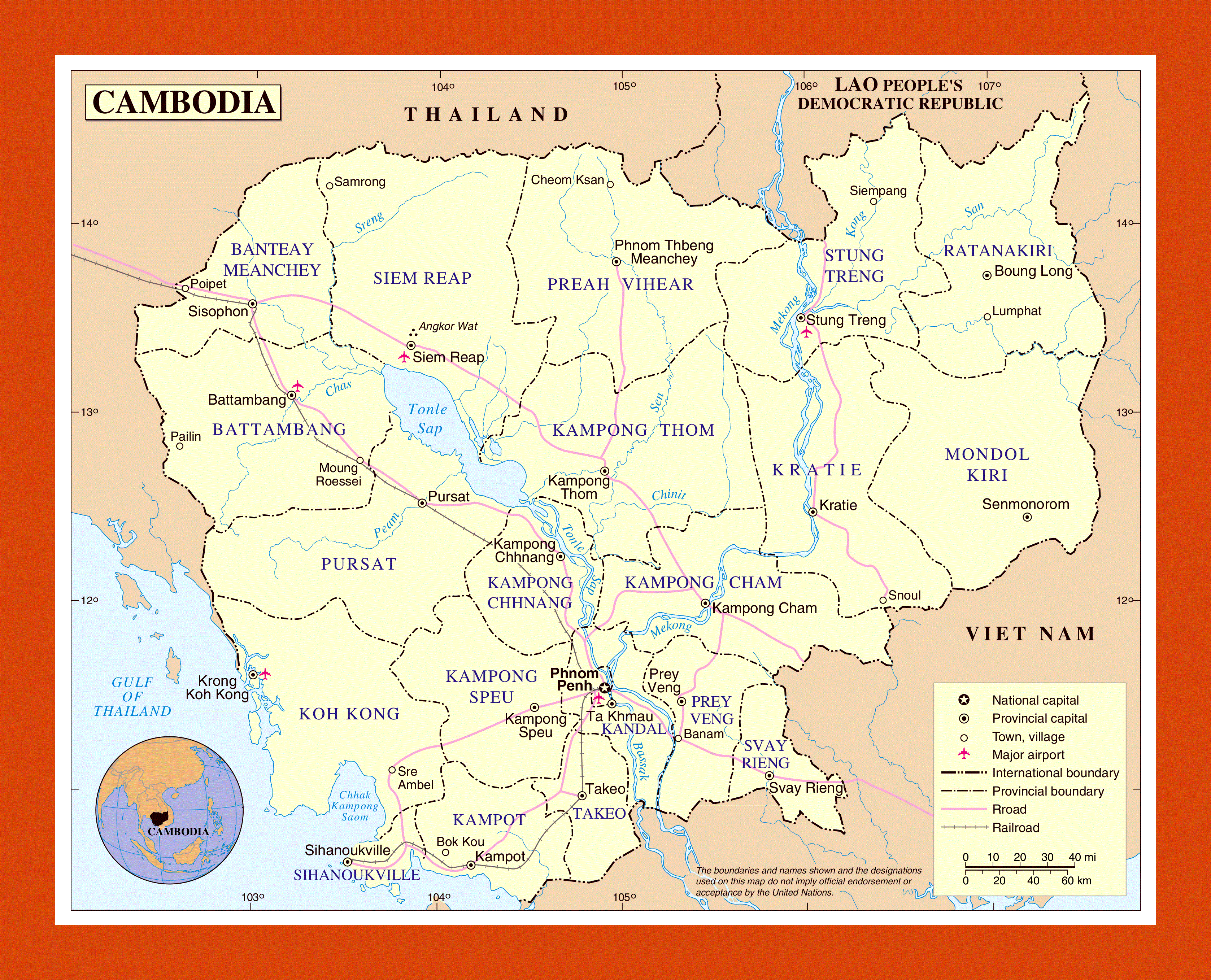 Detailed Political Map Of Cambodia Ezilon Maps Porn Sex Picture