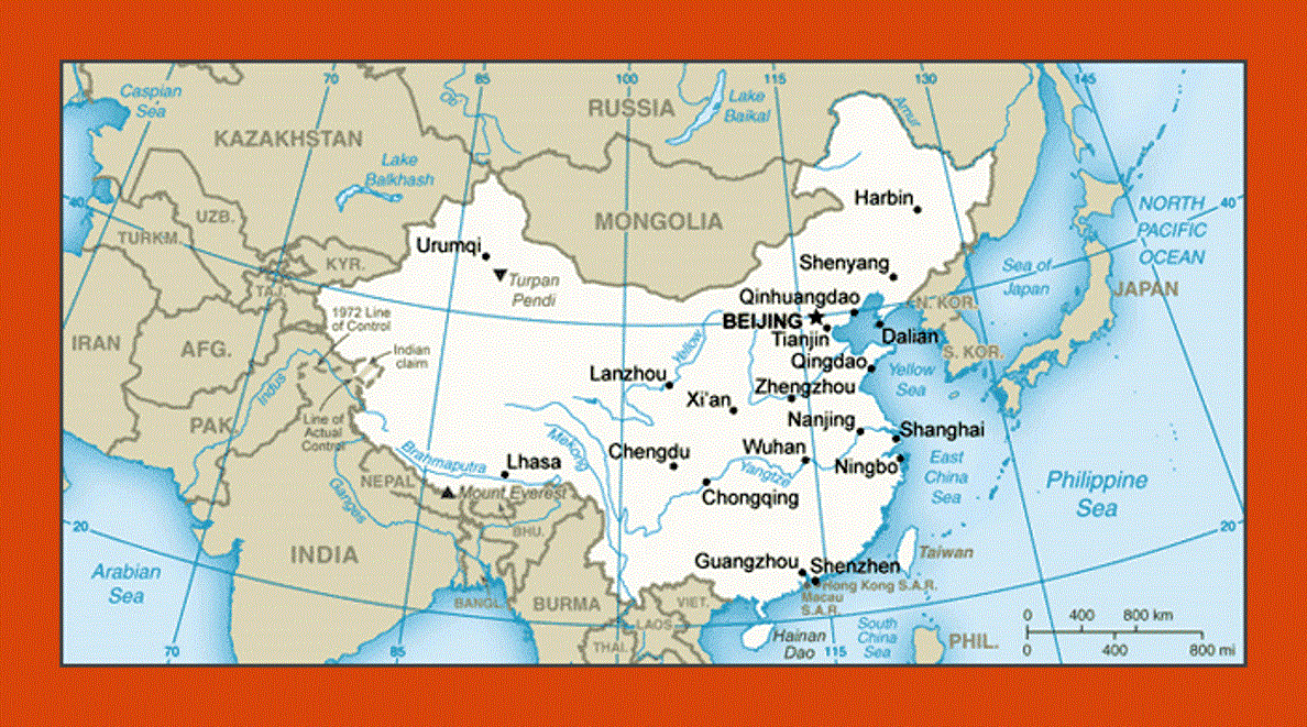 Map of China