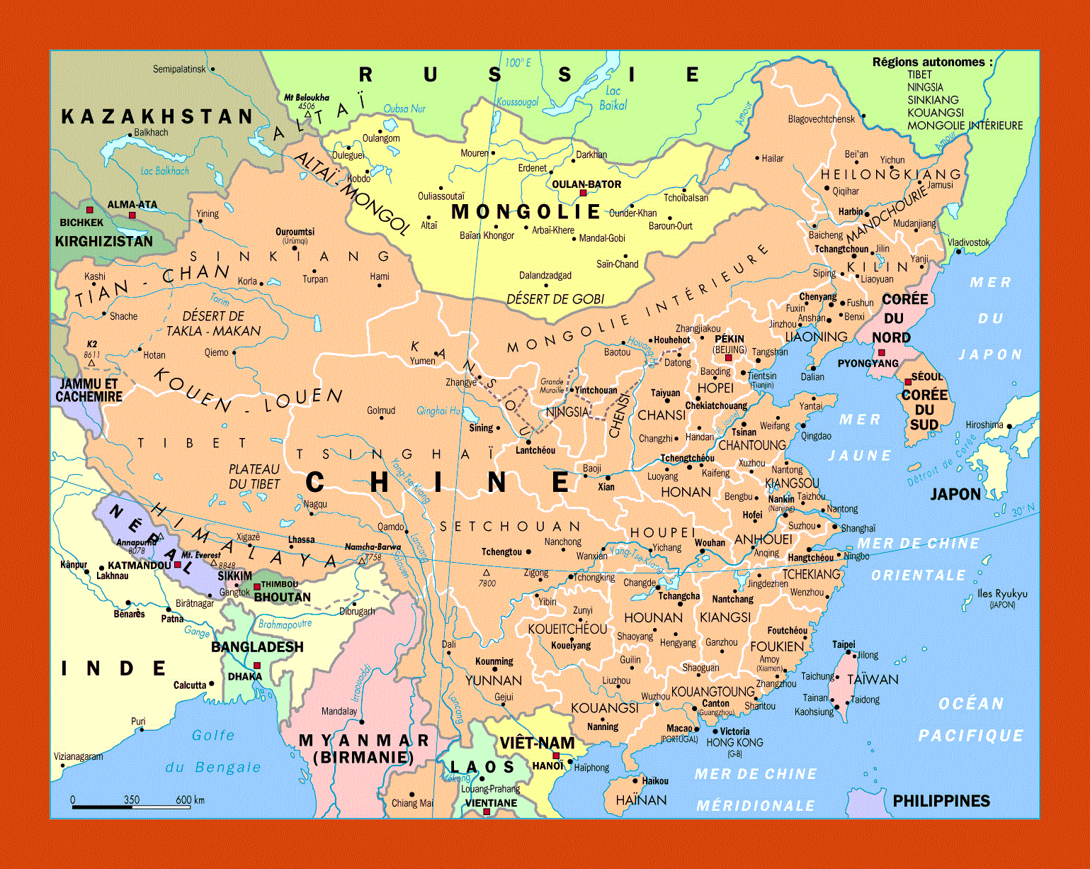 Русско китайская карта. Китай карта географическая. Карта Китая. Юг Китая на карте.