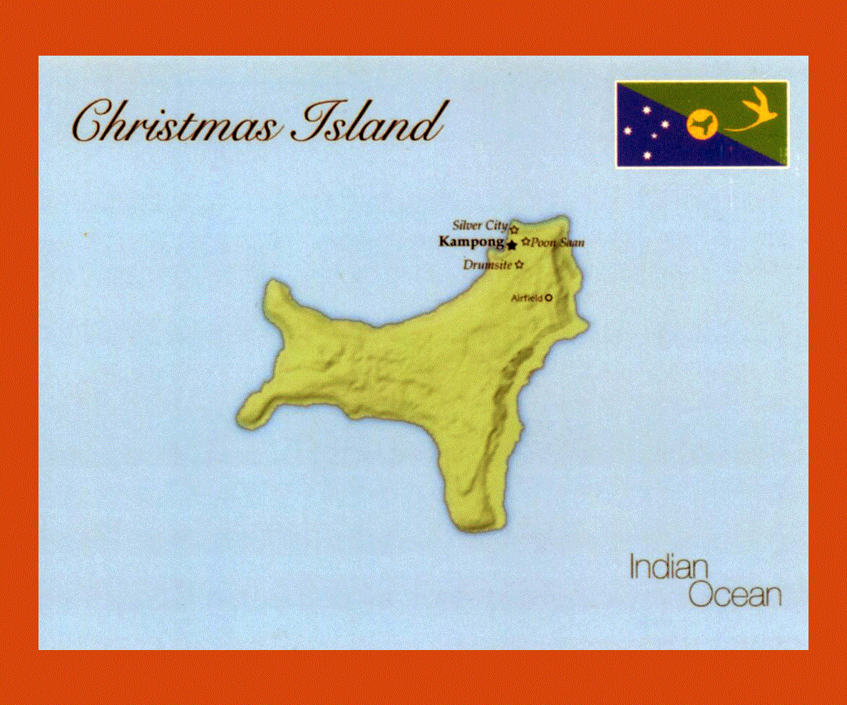 Maps of Christmas Island | Collection of maps of Christmas Island ...