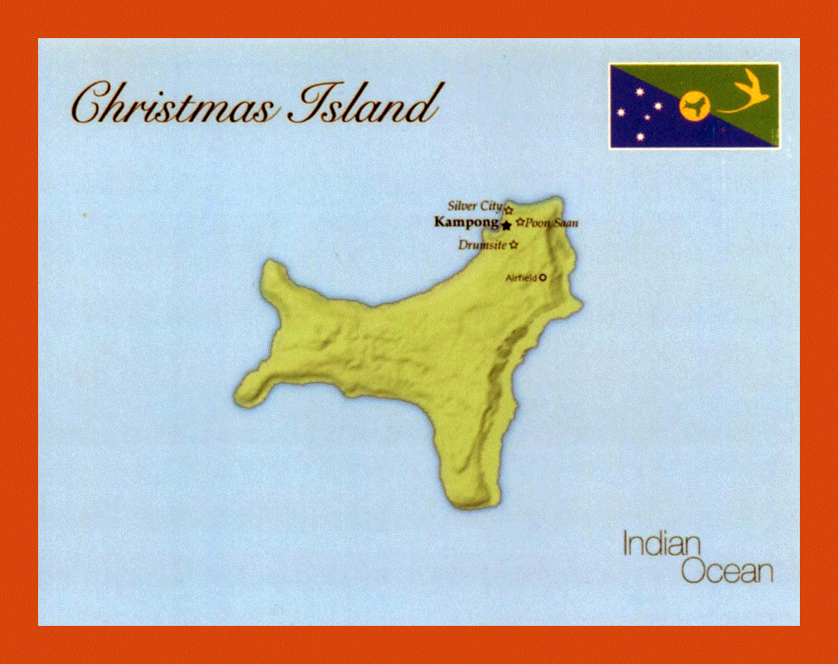 Map of Christmas Island