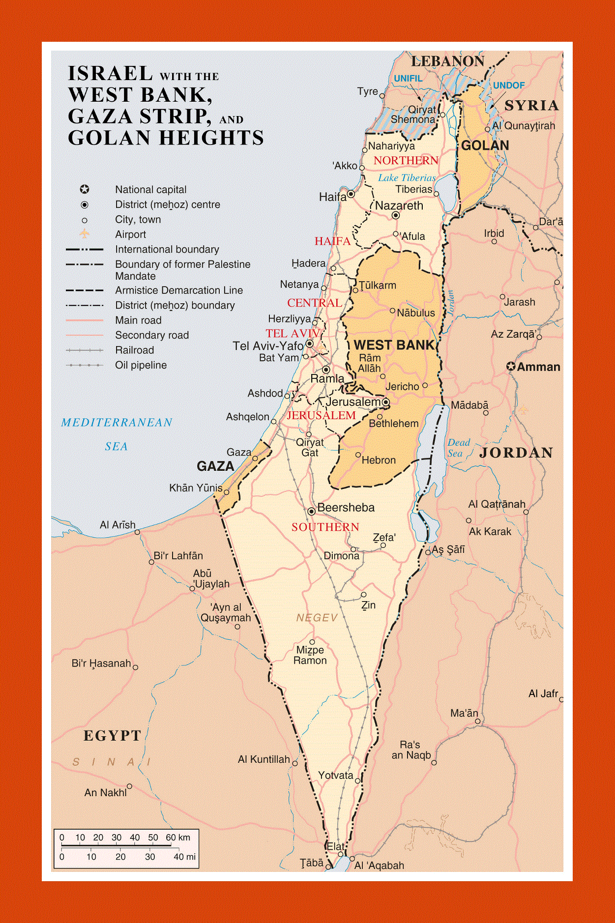 Map of Israel