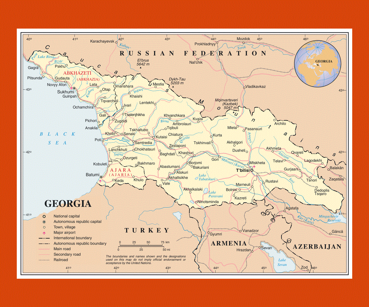 Сайты грузии на русском языке. Политическая карта Грузии. Карта Грузии с городами. Границы Грузии на карте. Муниципалитеты Грузии на карте.