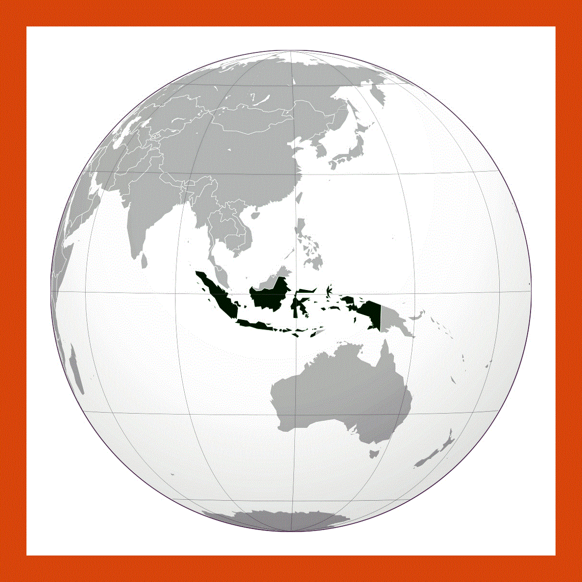 Location map of Indonesia