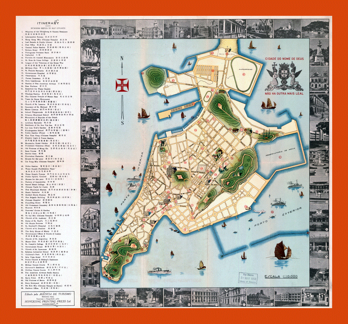 Tourist map of Macau
