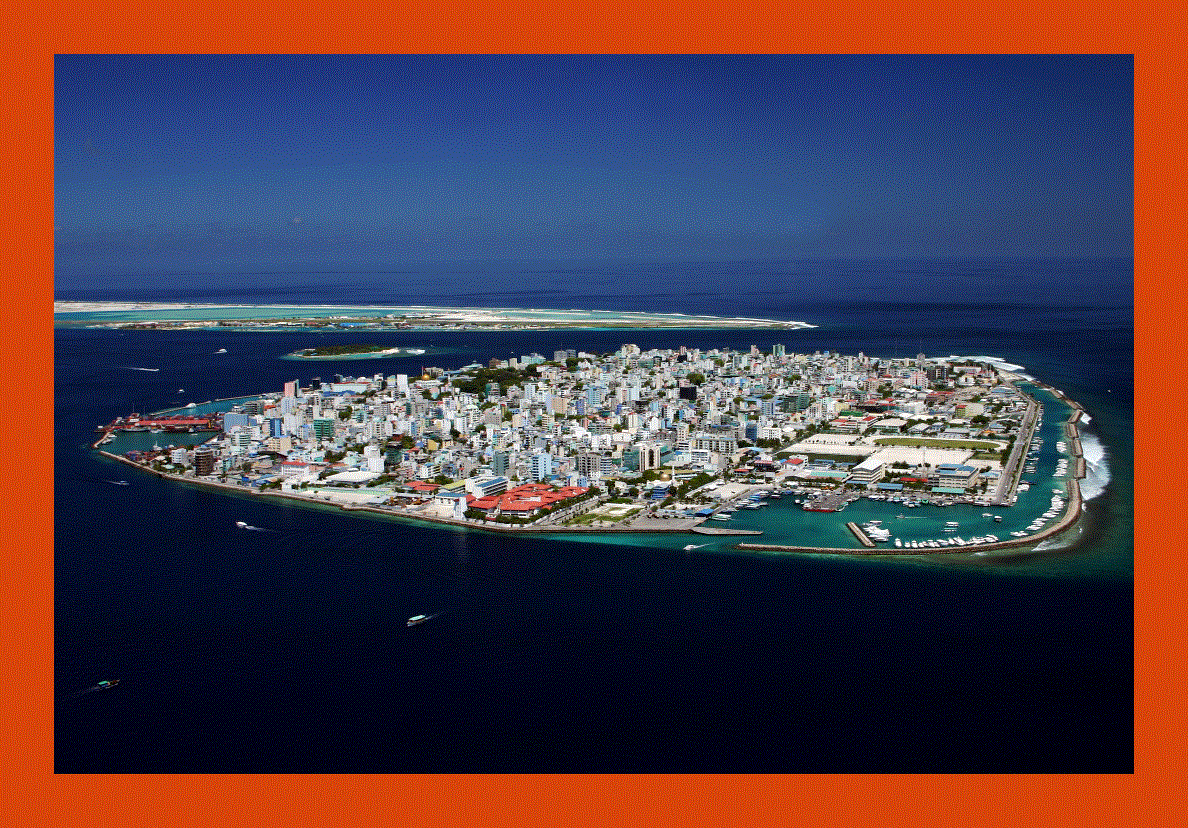 Panoramic photo of Male city