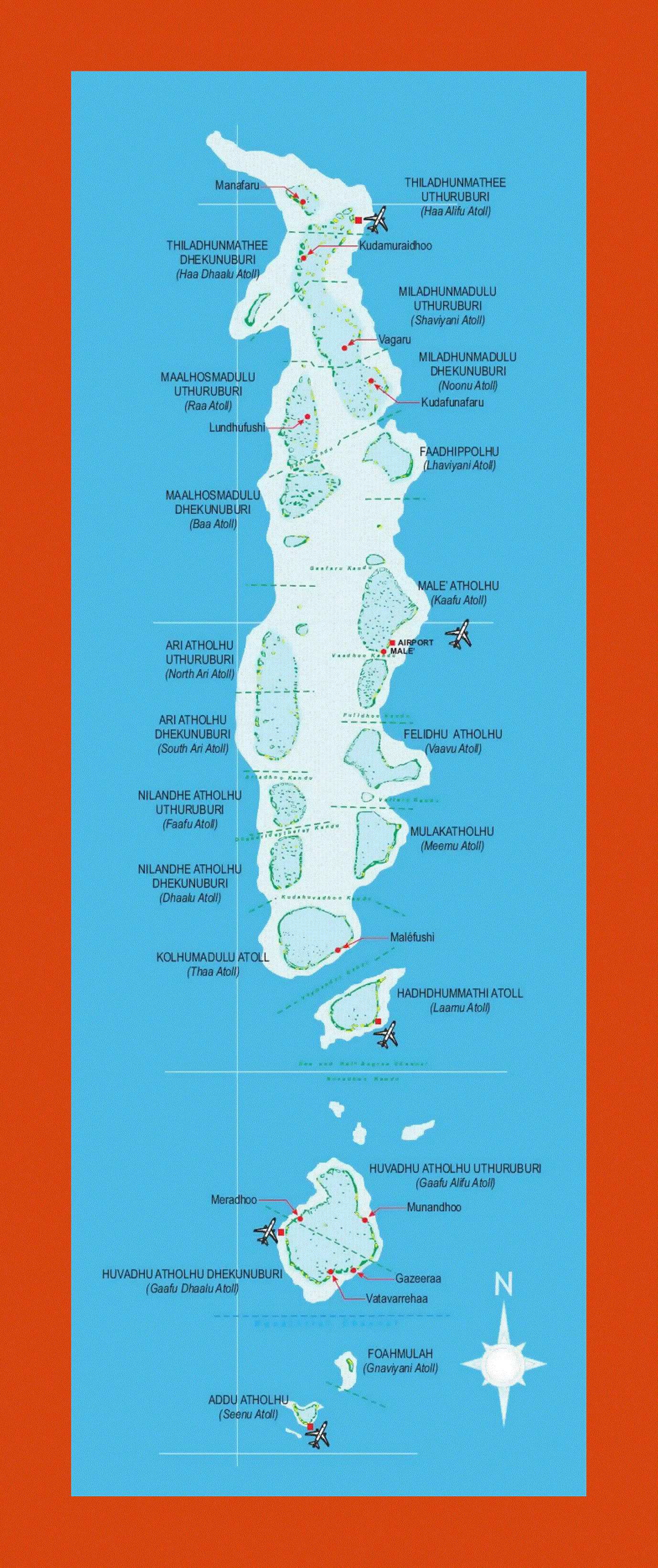 Map of Maldives