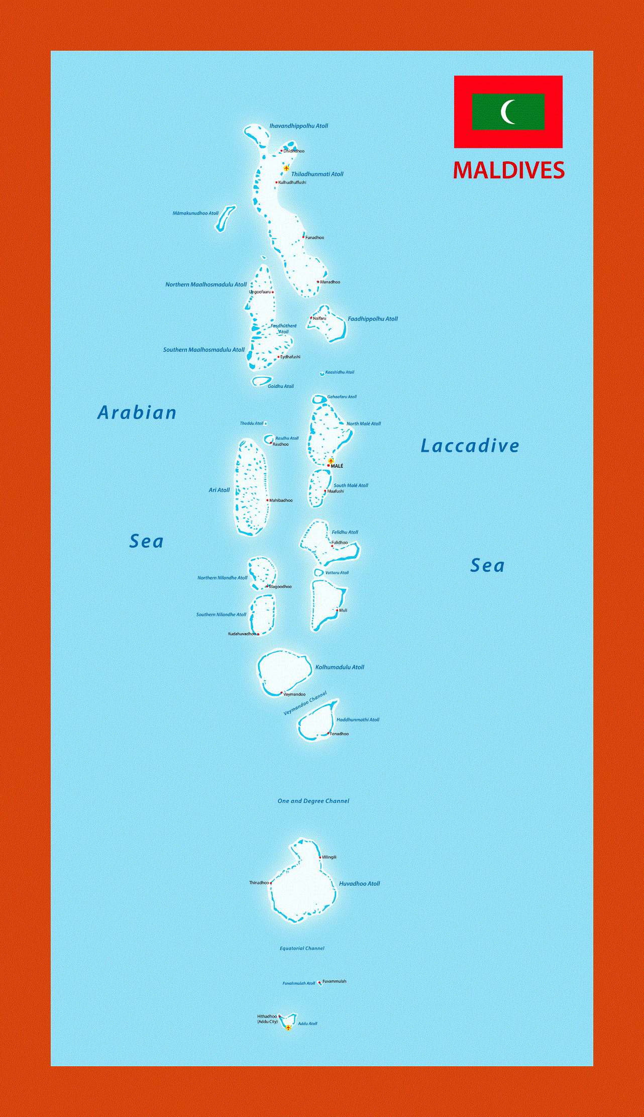 Map of Maldives