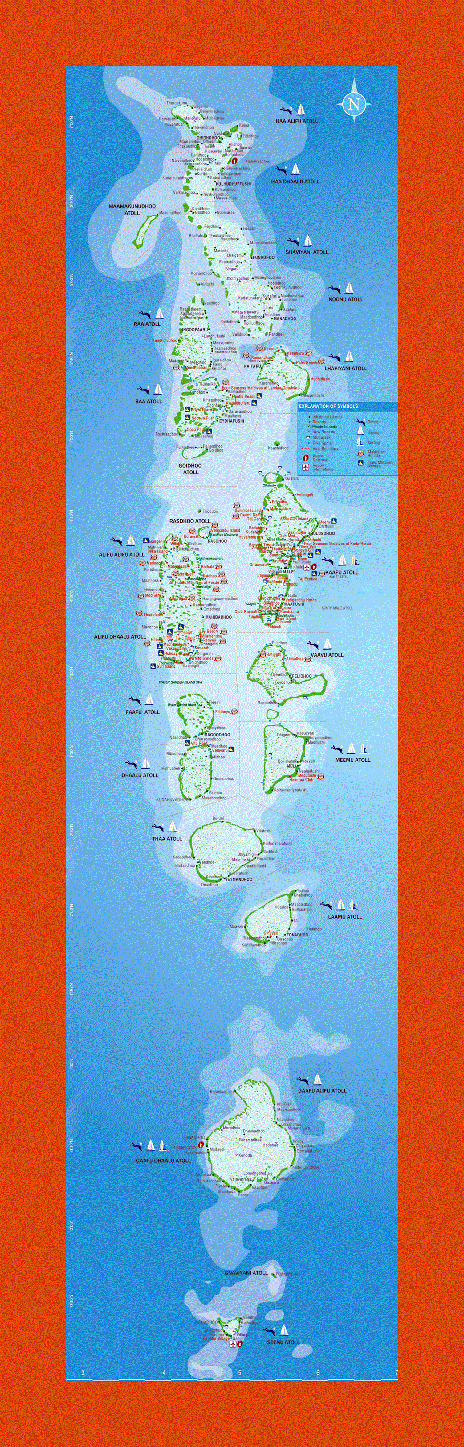 Map of Maldives