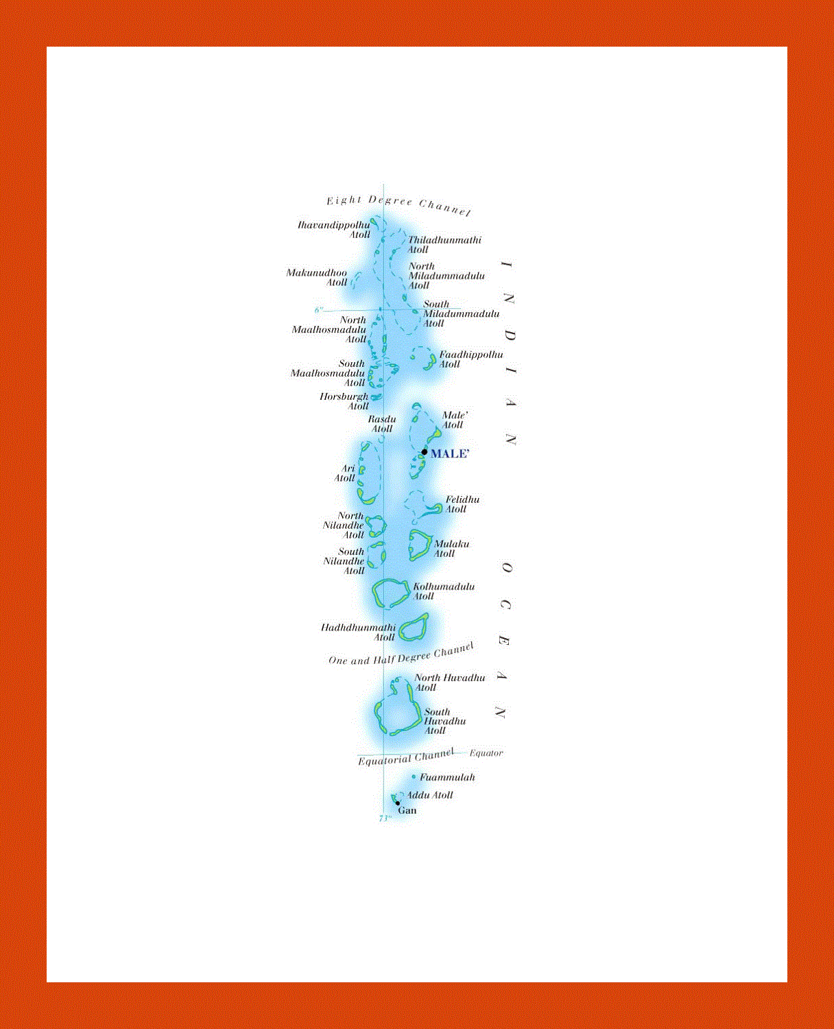 Map of Maldives