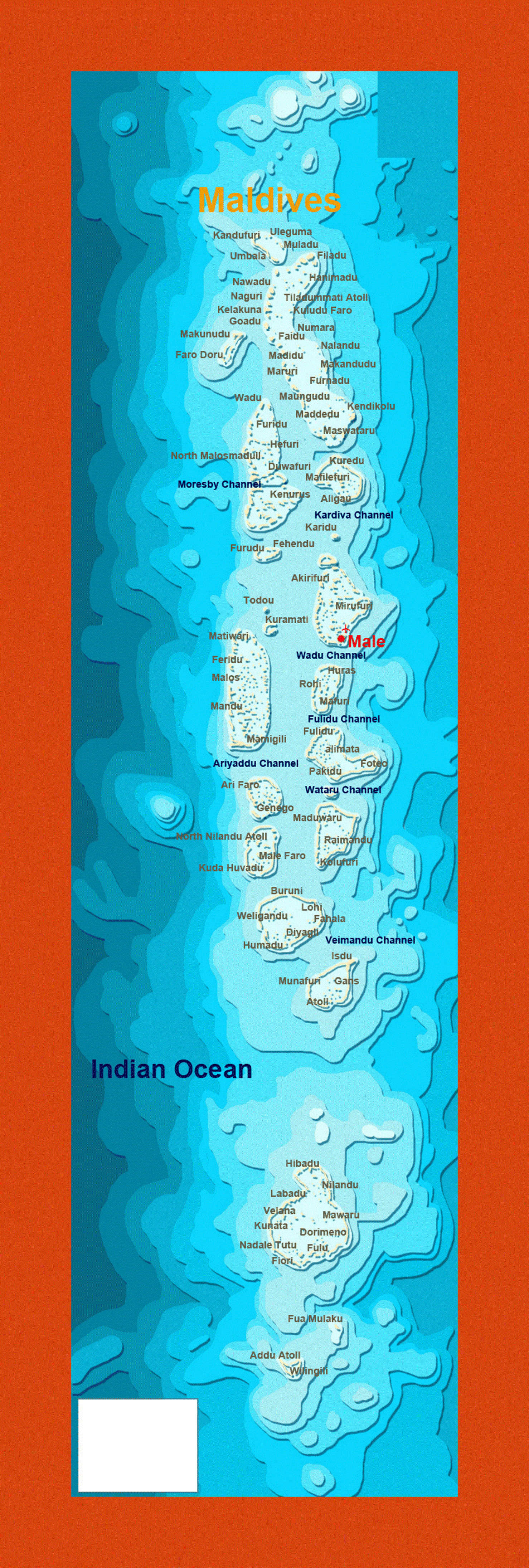 Map of Maldives