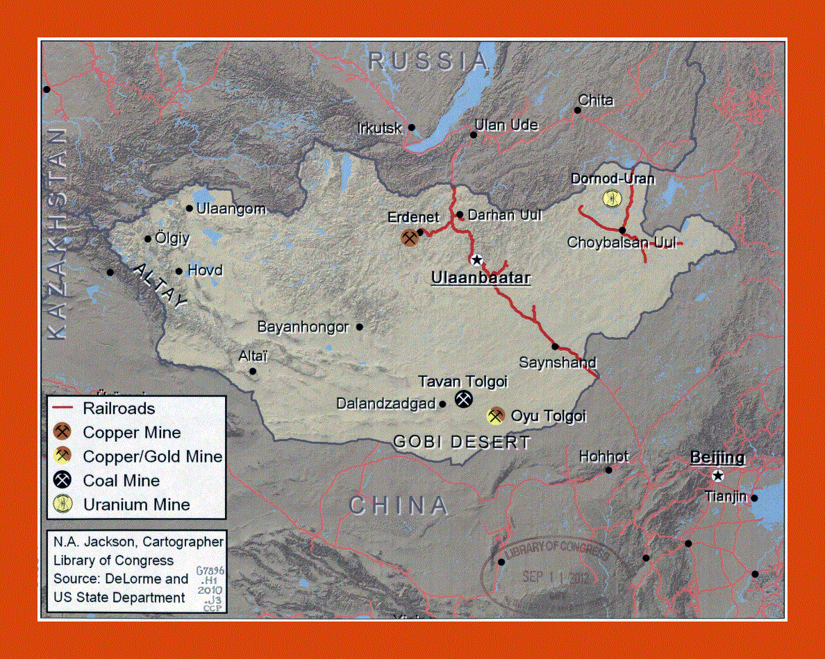 Map of Mongolia