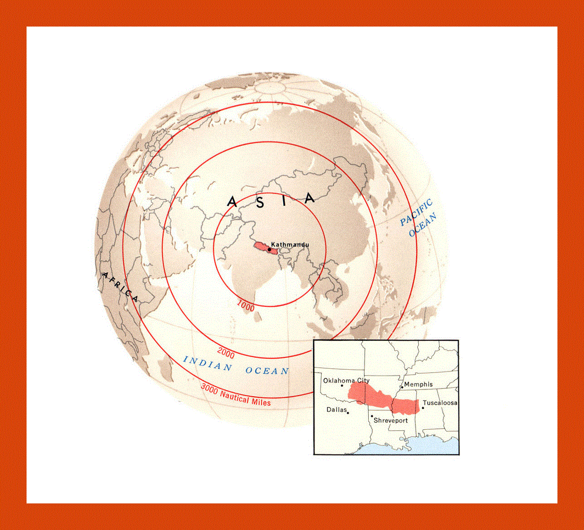 Location map of Nepal