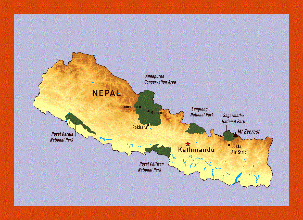 Map of Nepal