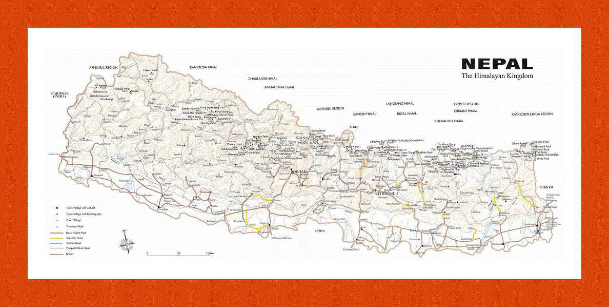 Map of Nepal