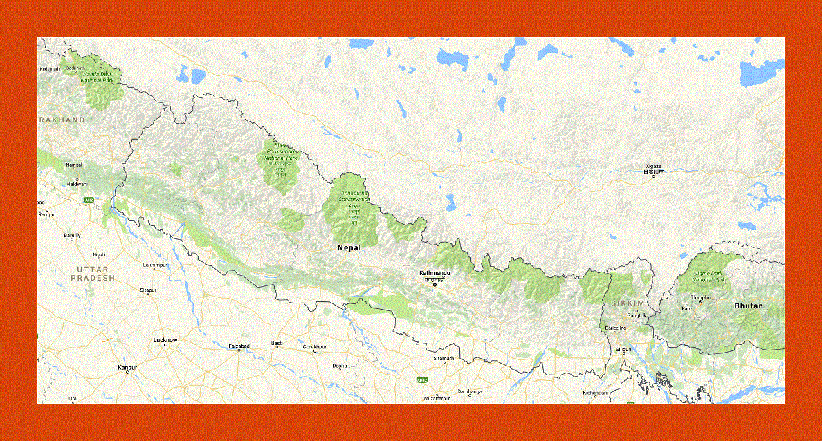 Map of Nepal