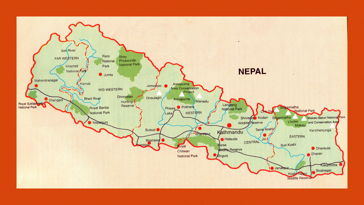 Map of Nepal