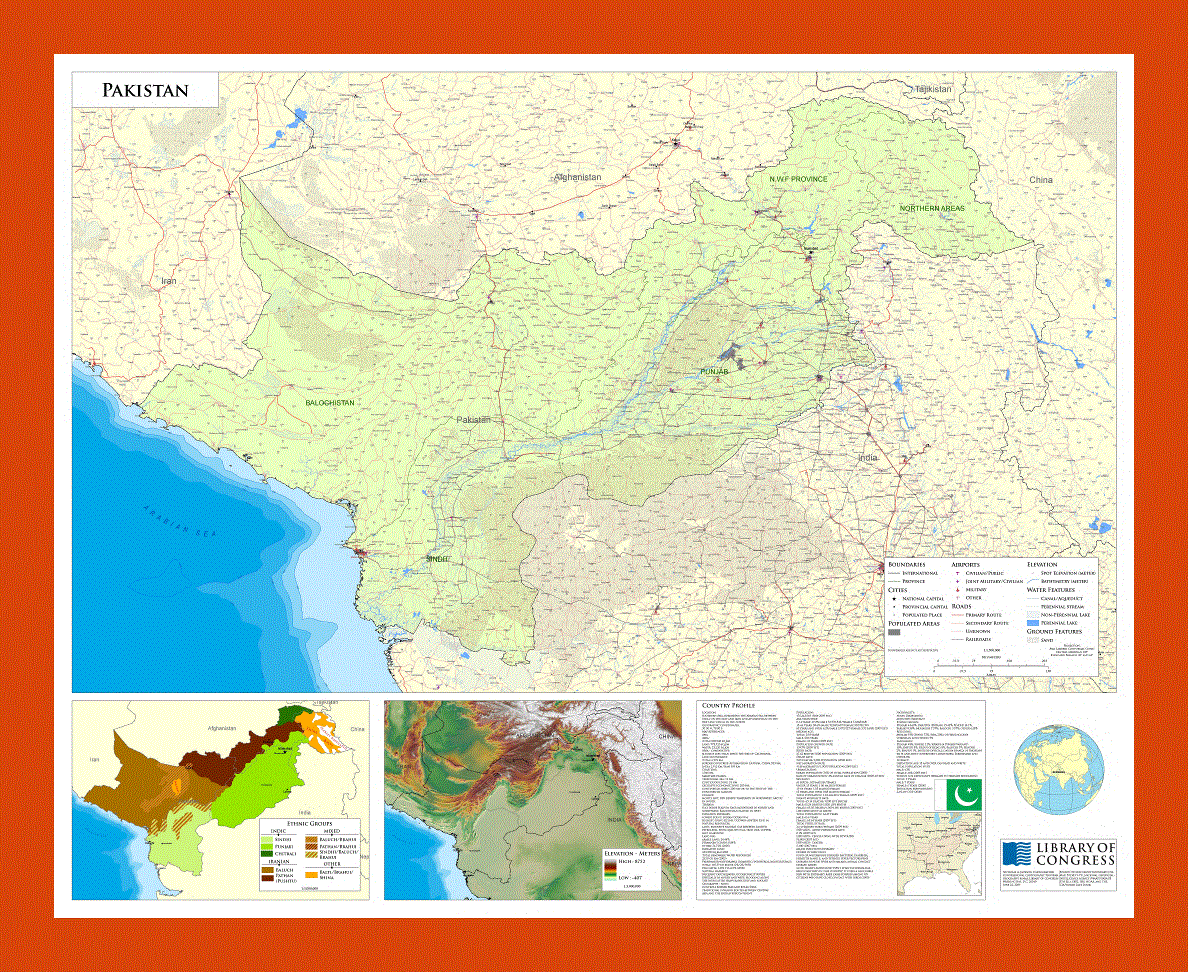 Map of Pakistan - 2009