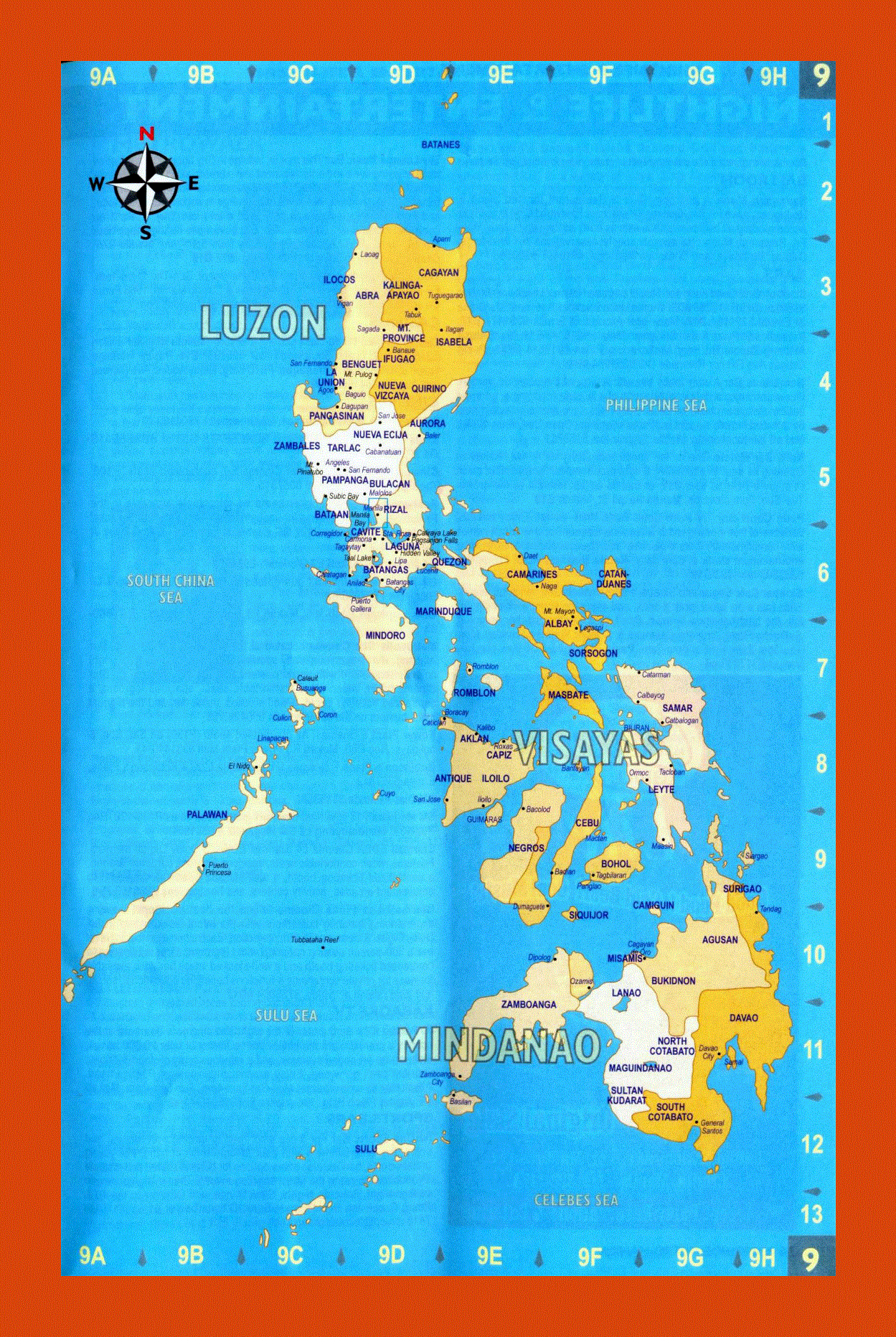 Administrative map of Philippines
