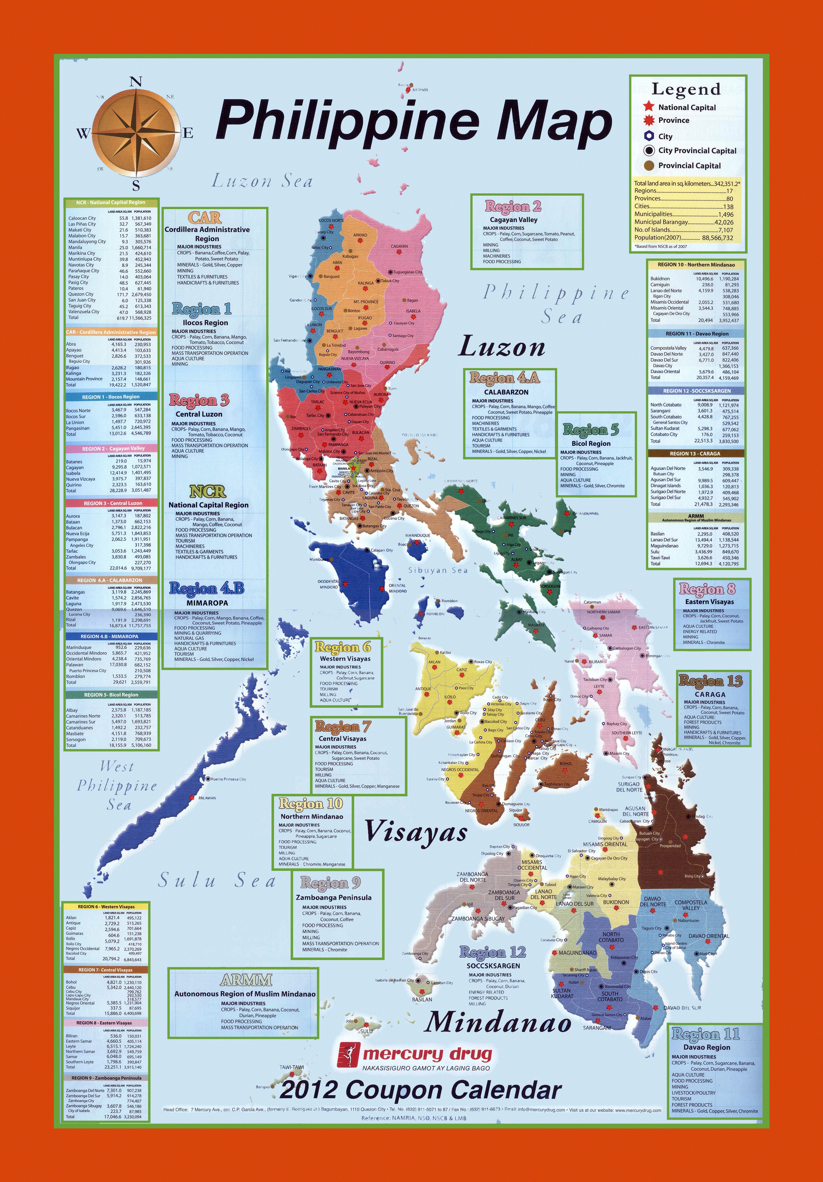 Large Map Of The Philippines