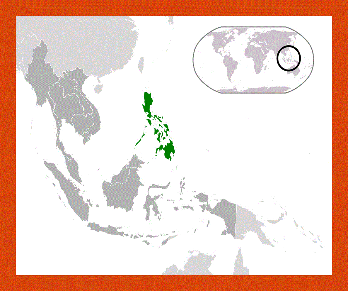 Location map of Philippines