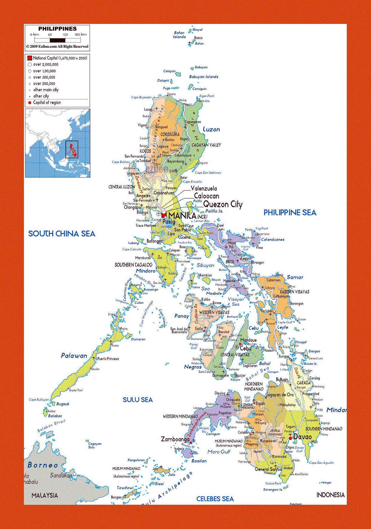 Political and administrative map of Philippines | Maps of Philippines ...