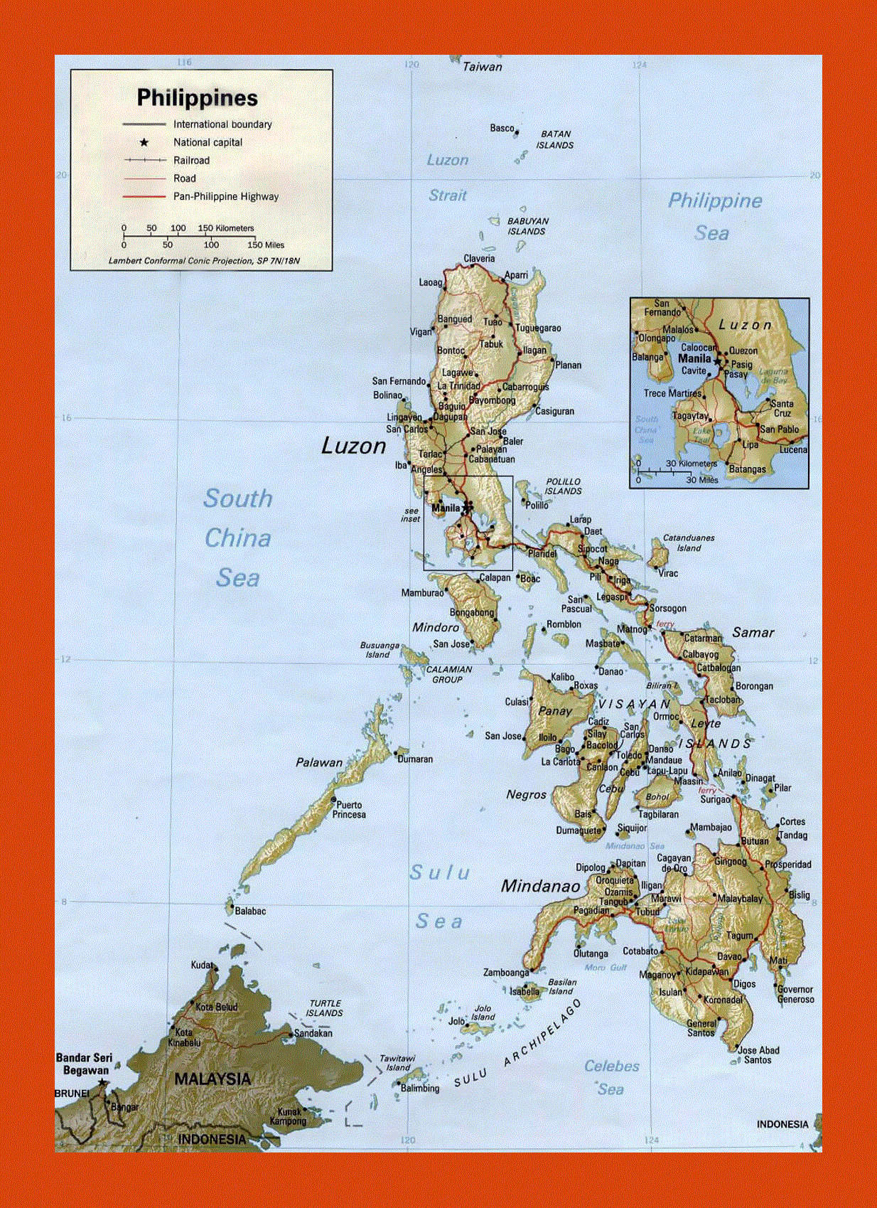 Political map of Philippines