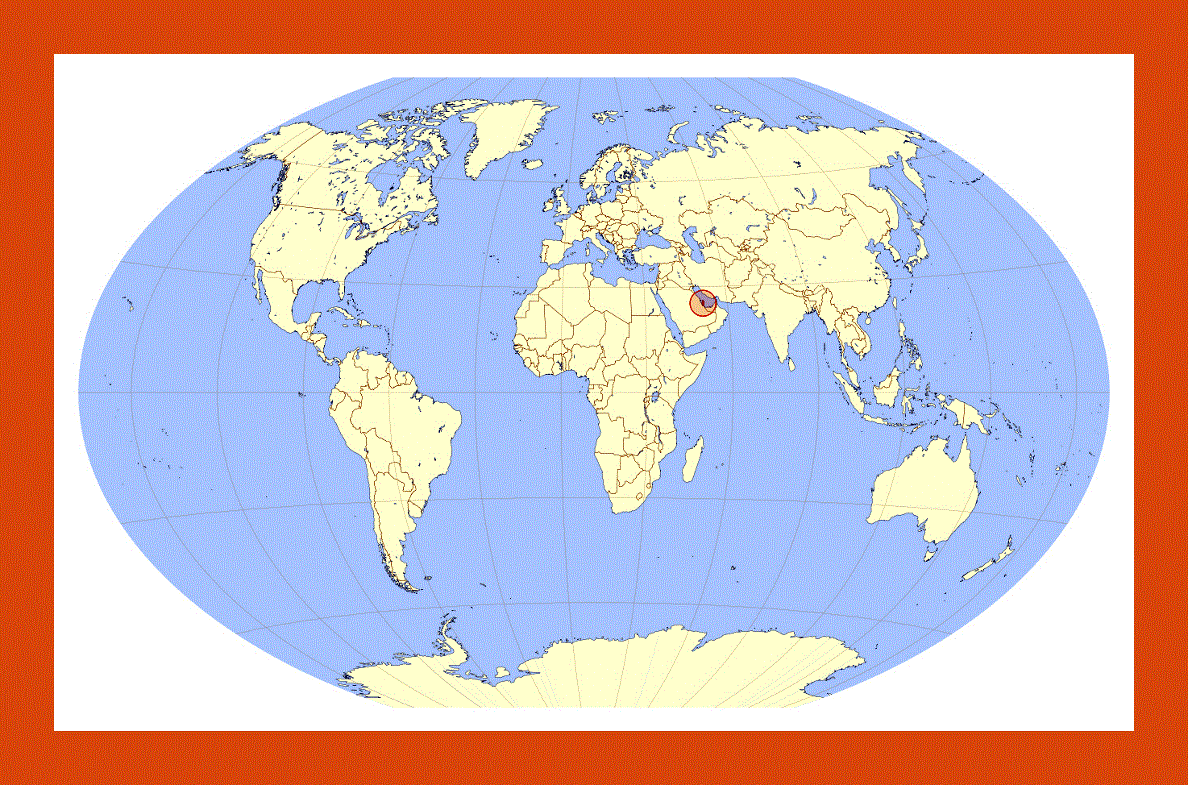 Location map of Qatar