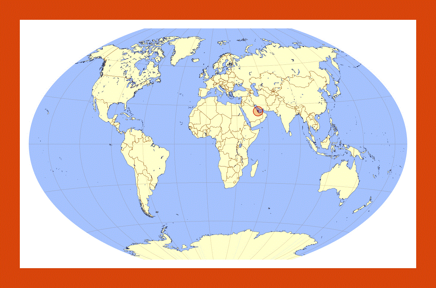 Location Map Of Qatar Maps Of Qatar Maps Of Asia GIF Map Maps 
