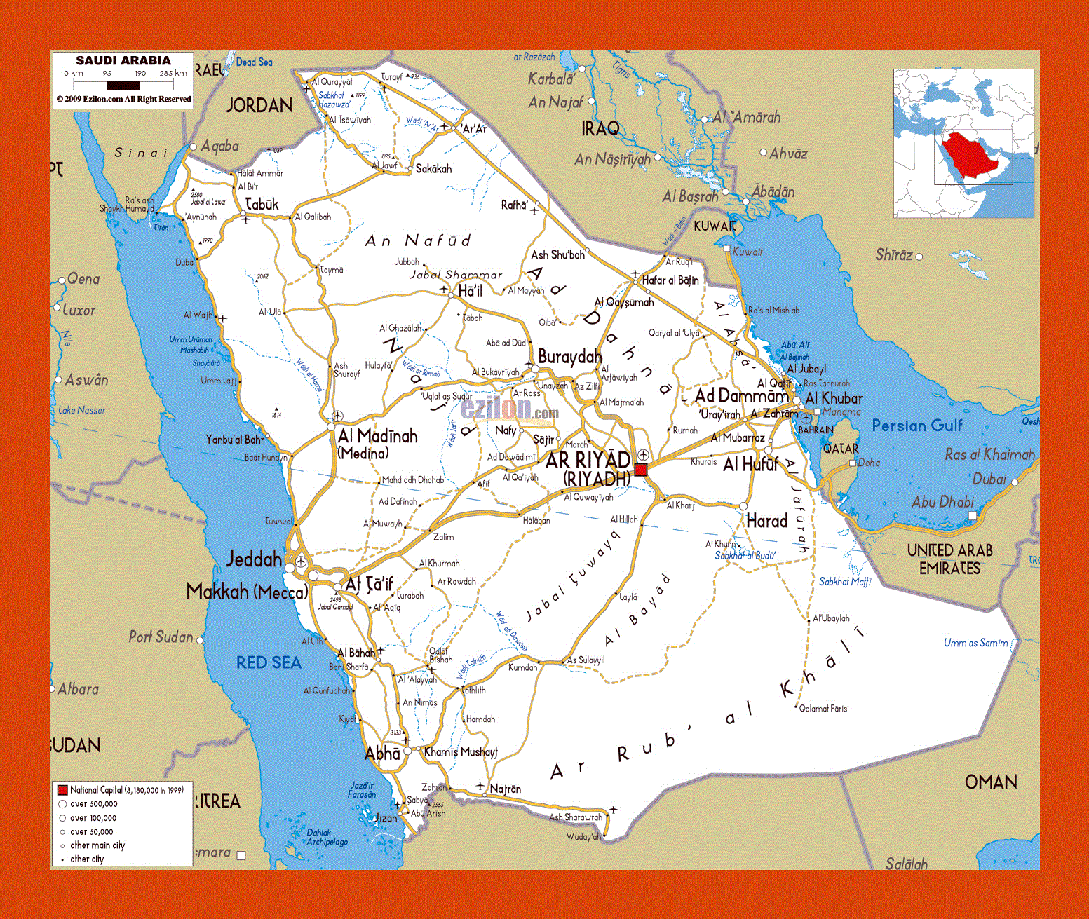 south arabia map