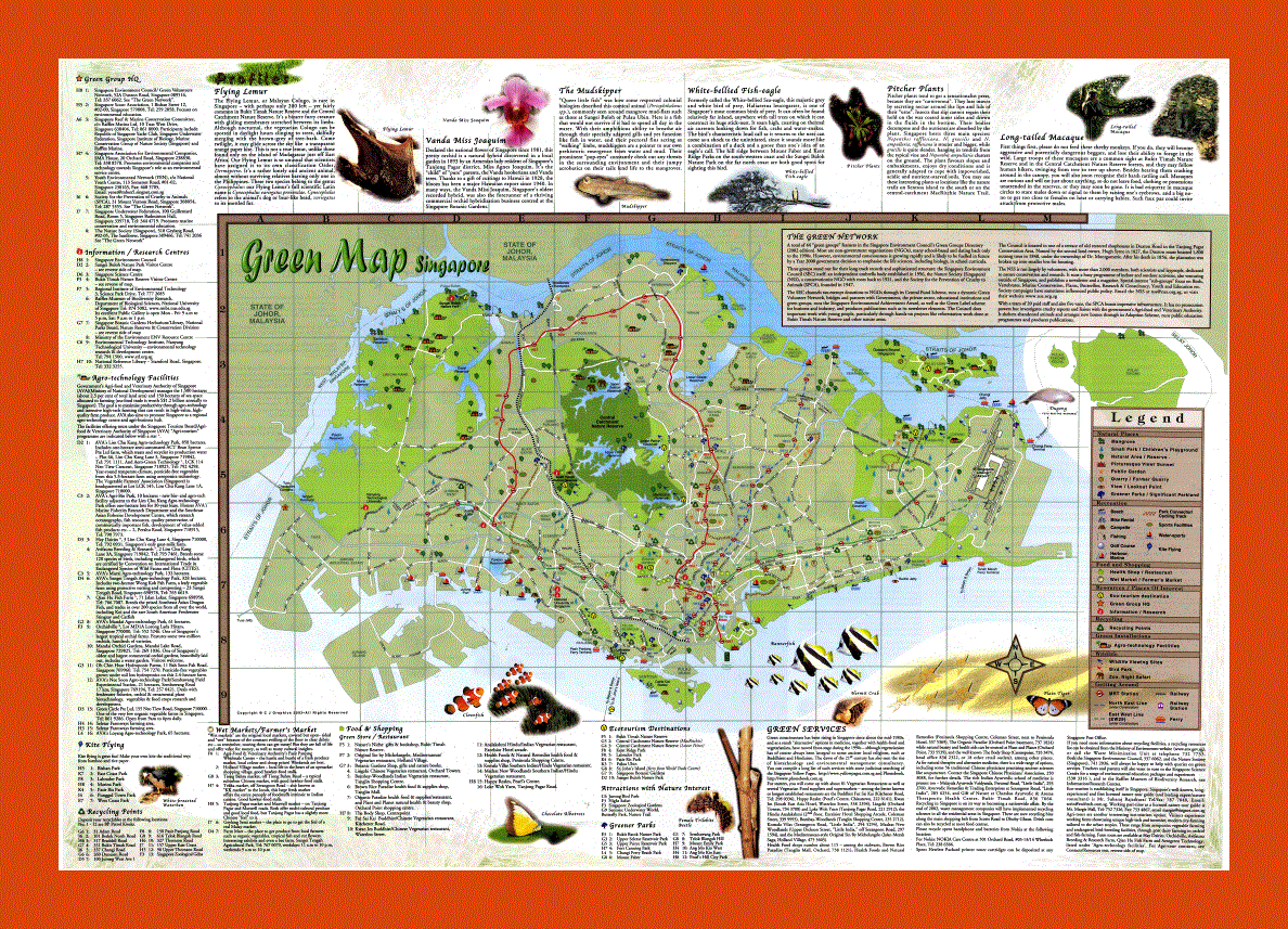 Tourist map of Singapore