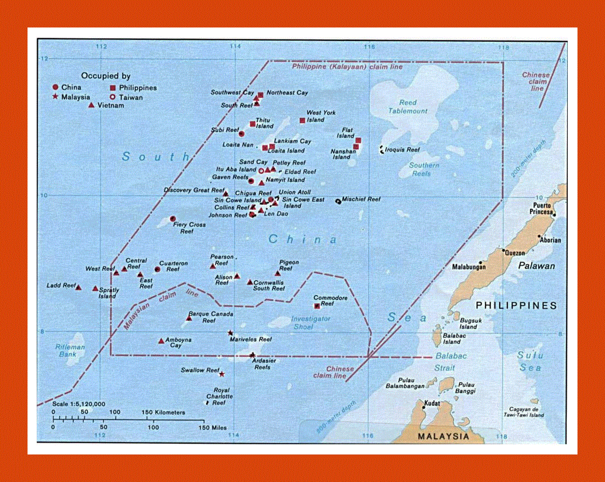 Map of Spratly Islands