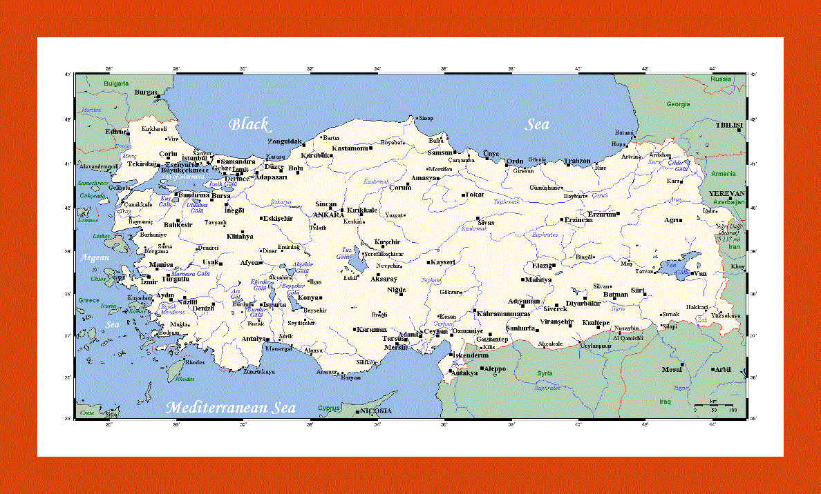 Map of Turkey