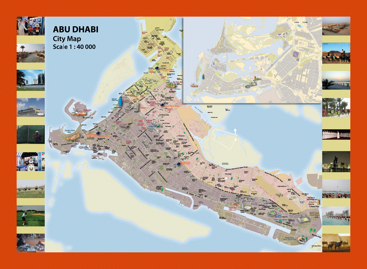 Map of Abu Dhabi city