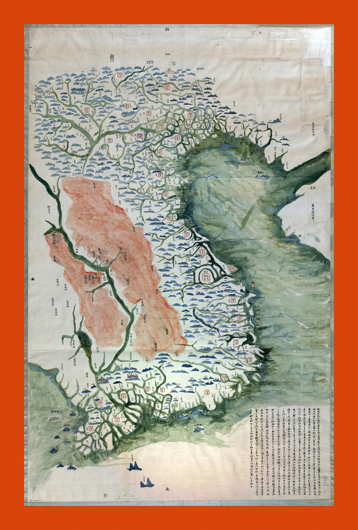 Old map of Vietnam - 1890