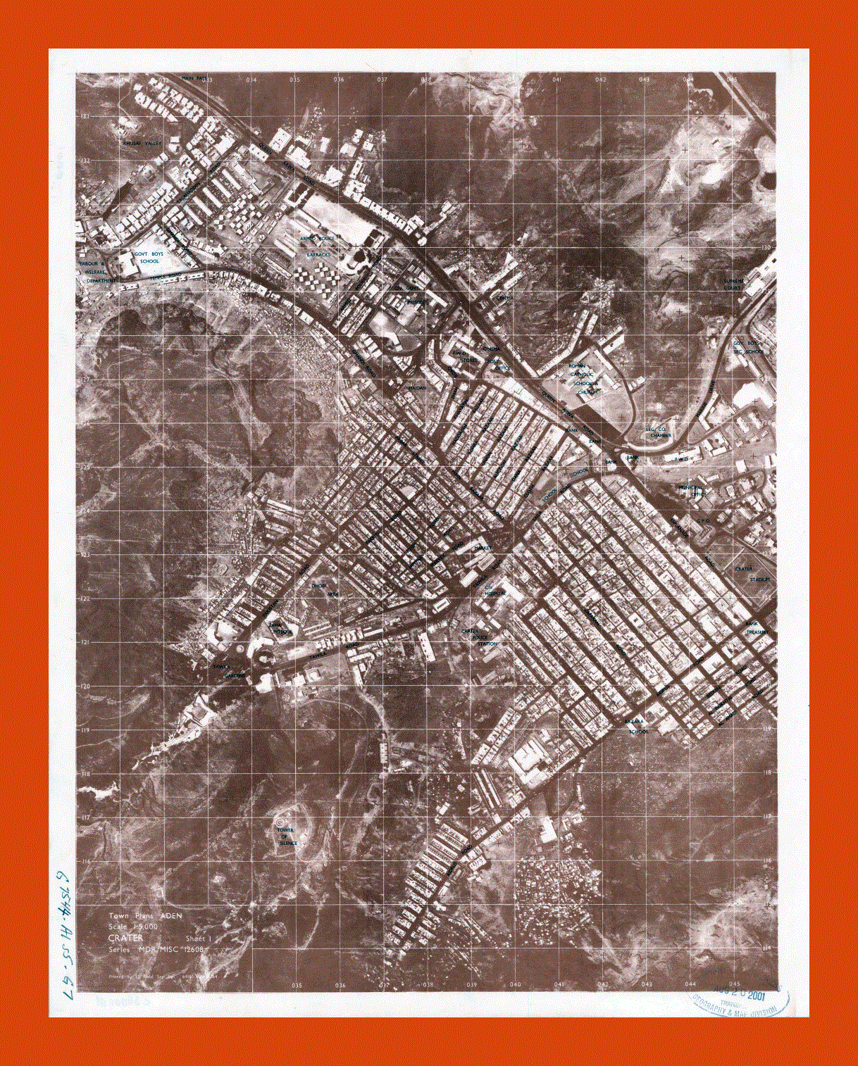 Map of Aden - 1964