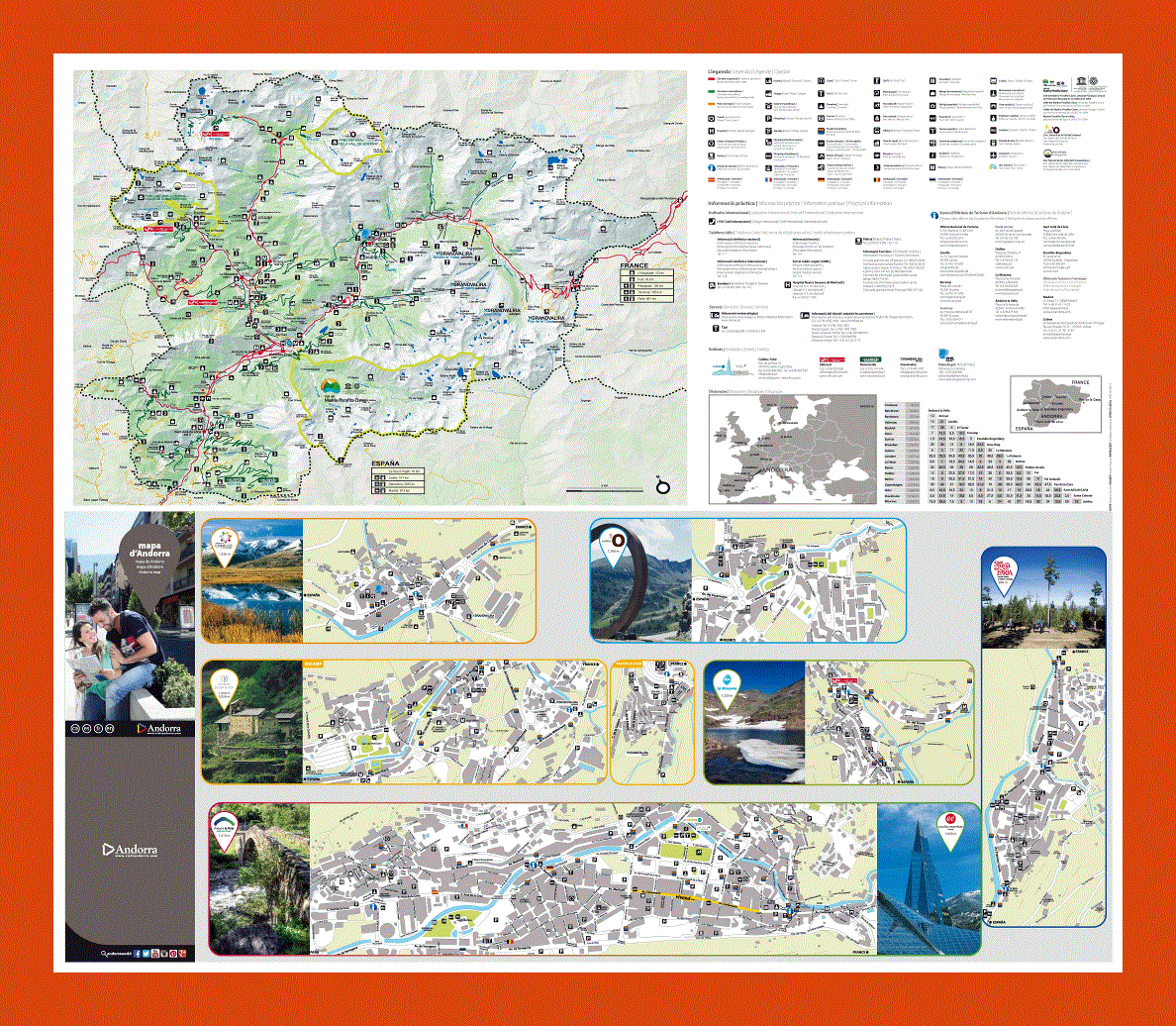 Tourist map of Andorra