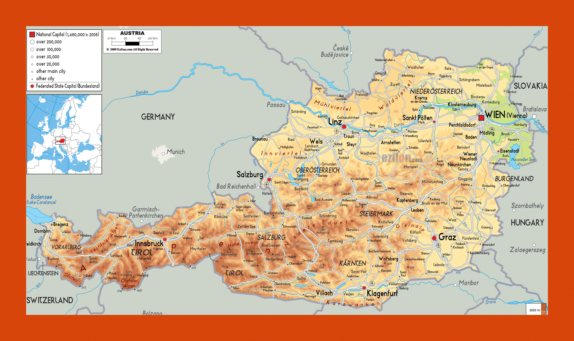 Physical Geography Of Austria Physical Geography Of Austria