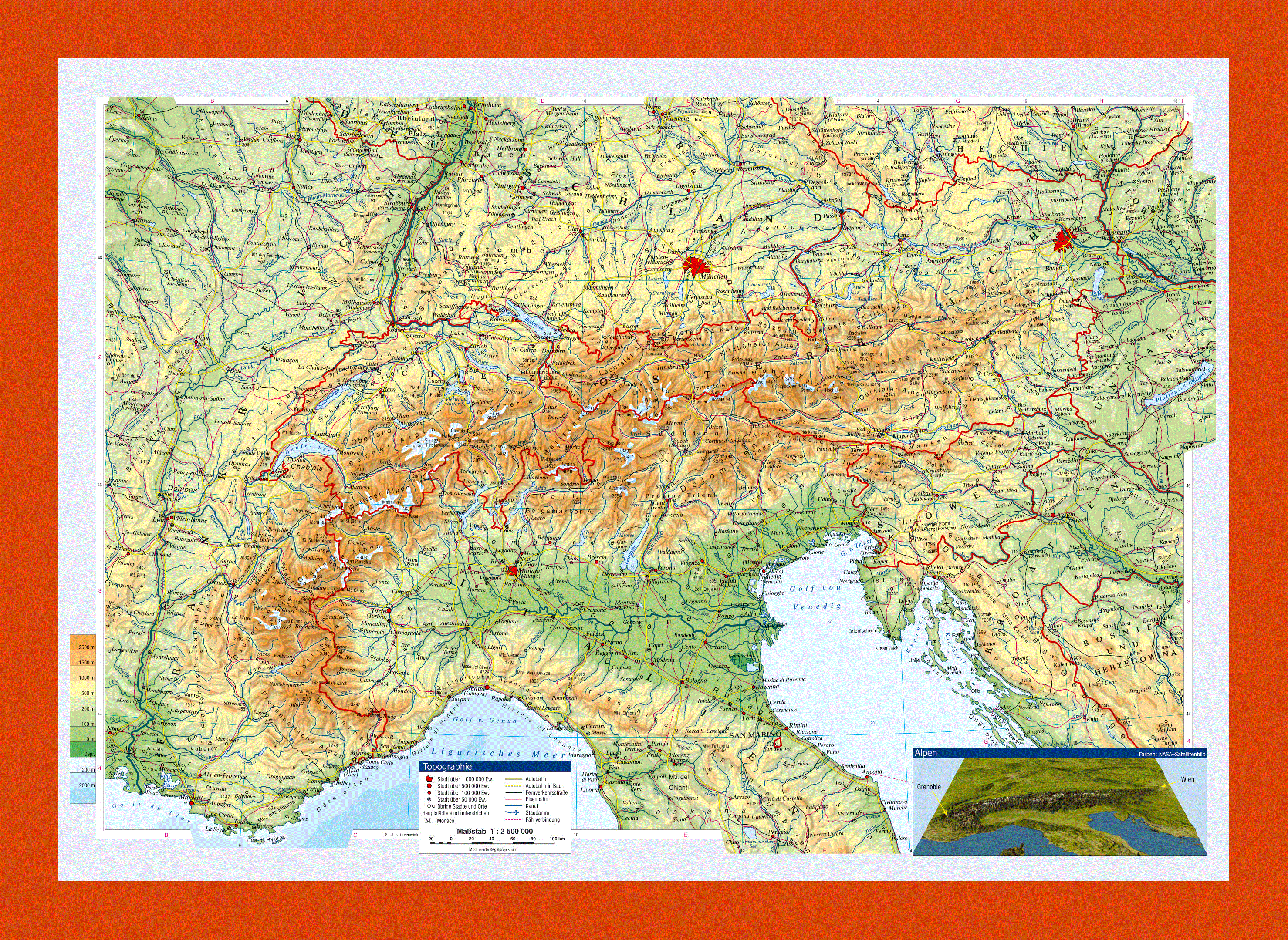 В какой стране находятся горы альпы. Альпы на карте. Горы Альпы на карте Евразии физическая карта. Горы Альпы на физической карте Евразии. Альпы горы на физ карте.