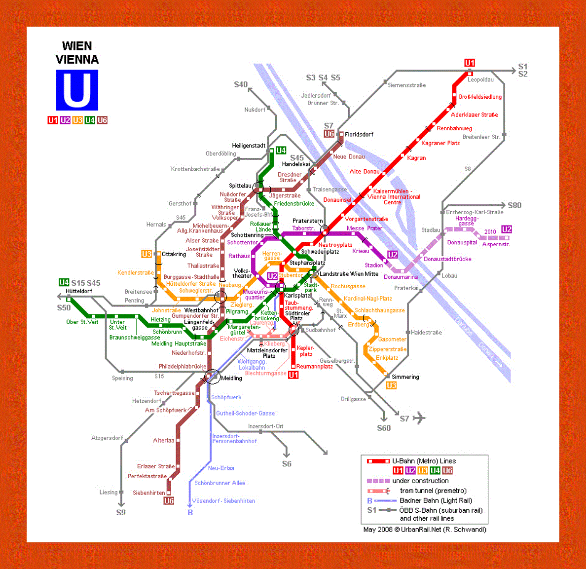 Vienna subway map