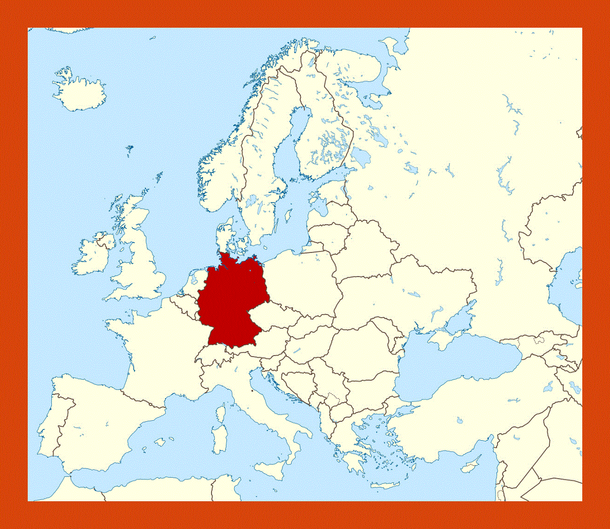 Map of Germany