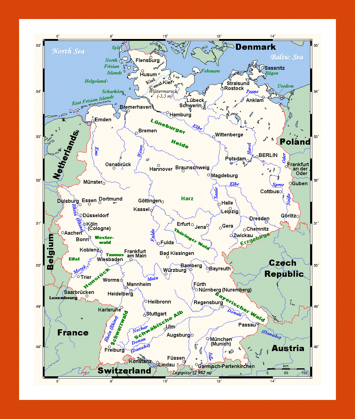 Map of Germany